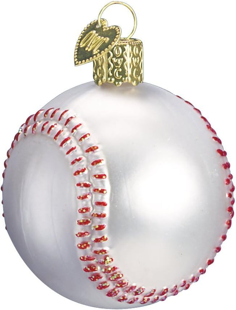 2020 Christmas Ornament Baseball Glass Blown Ornament for Christmas Tree